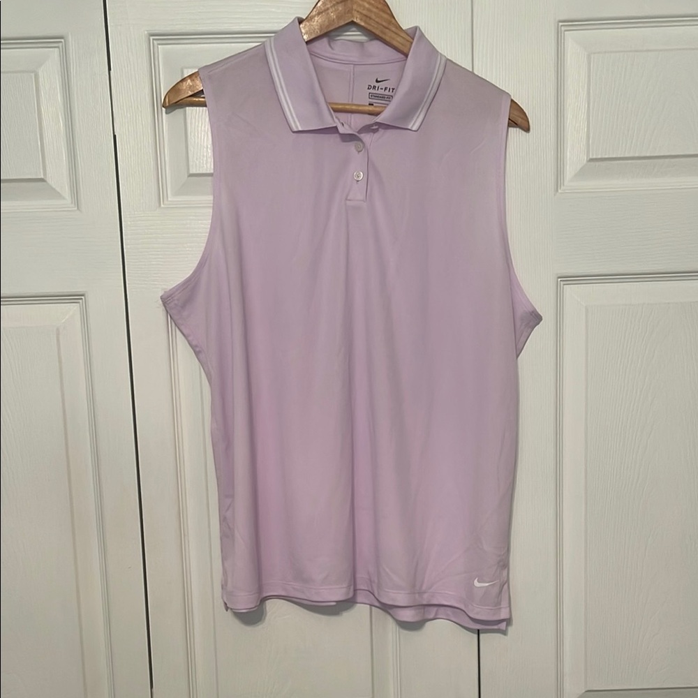 Nike Purple Sleeveless Polo golf Tee XXL